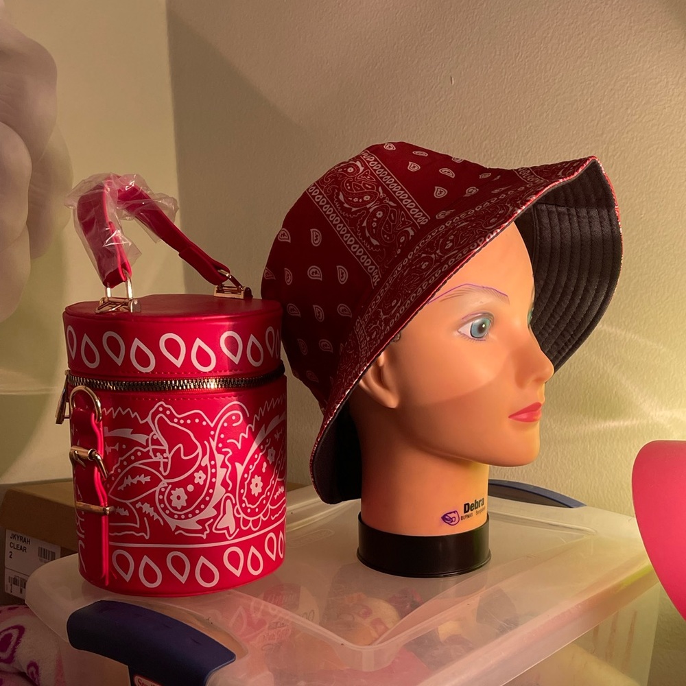 Bandana Bucket hat & Purse Set